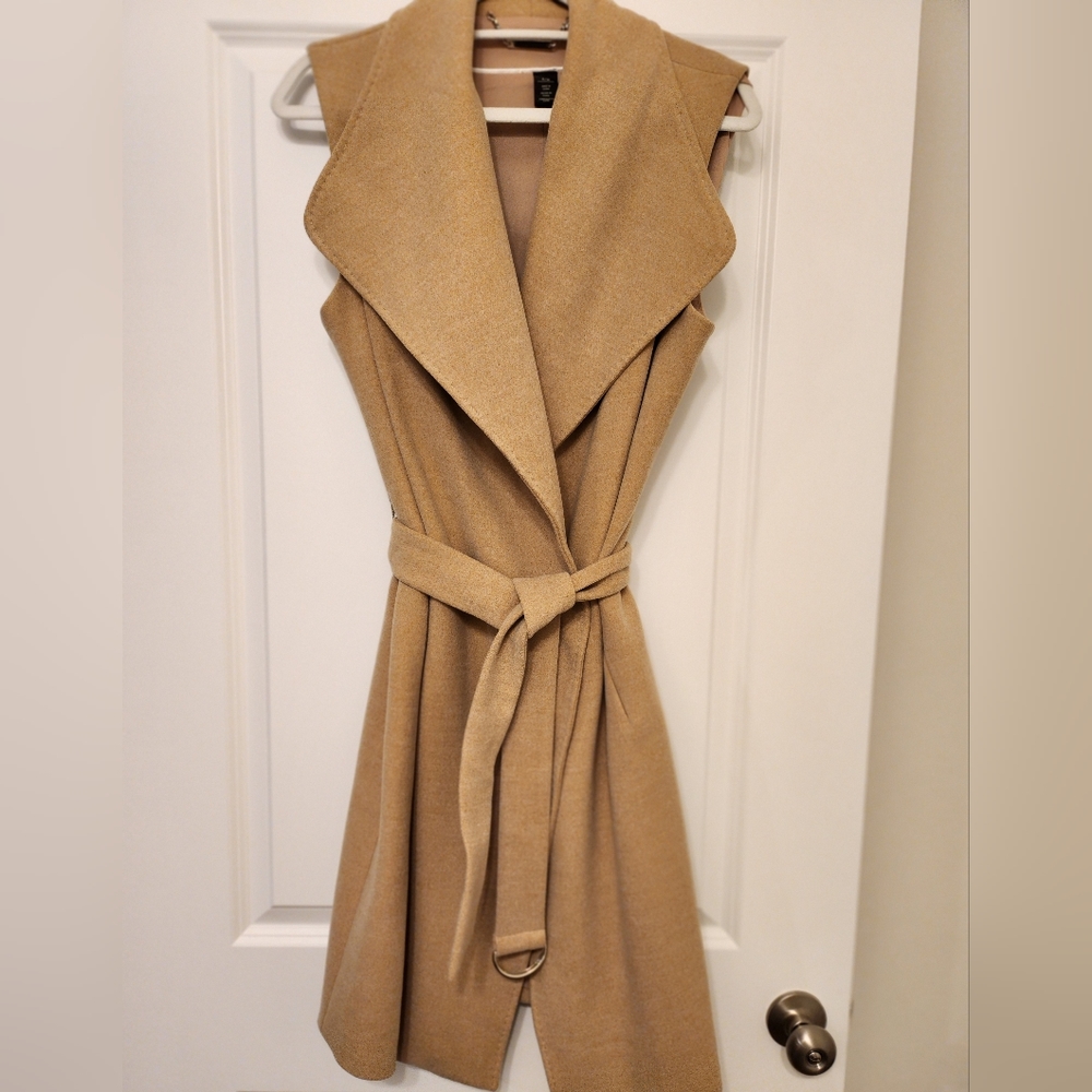 White House Black Market Trench Size Medium EUC